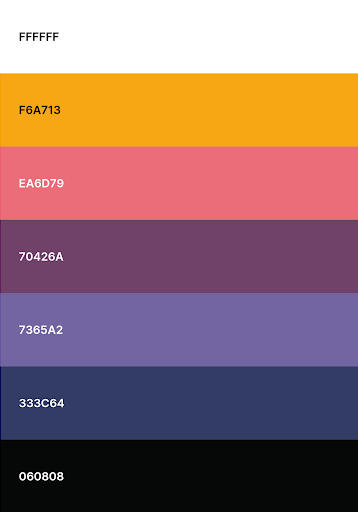 Finalized Color Palette